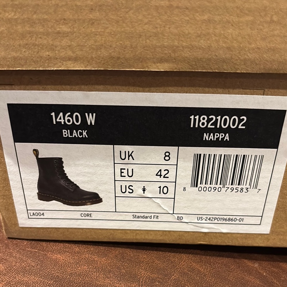 Dr. Martens 1460 Black Nappa Leather Boots